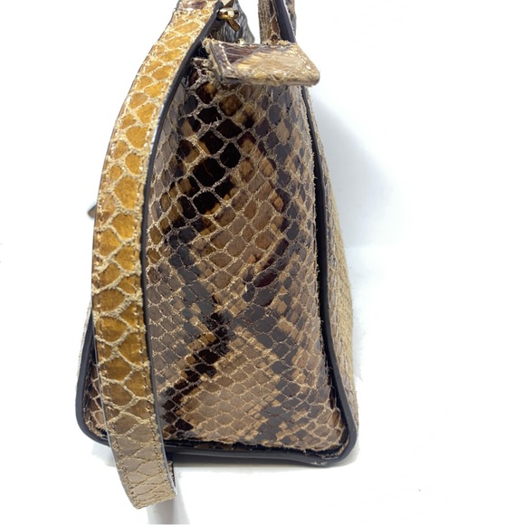 Michael Kors Snake Embossed Selma Tote and Snake Embossed Fulton Wallet. EUC. - Picture 7 of 16